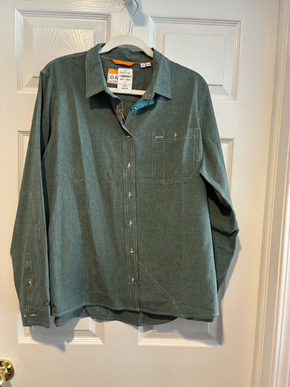NWT Orvis Collared Button-Down Shirt, UPF 40